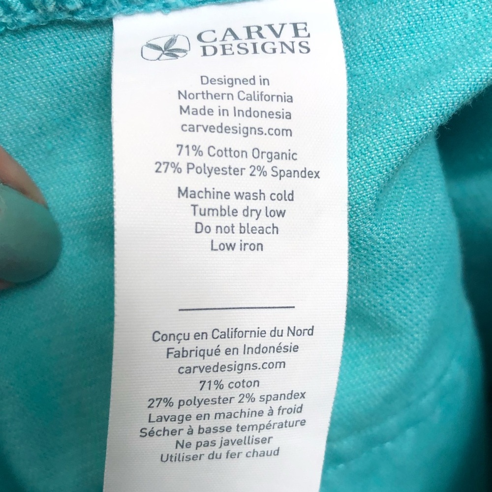 Carve Design Oahu Corduroy Cut Off Shorts Size 14 Color Blue - Picture 9 of 9